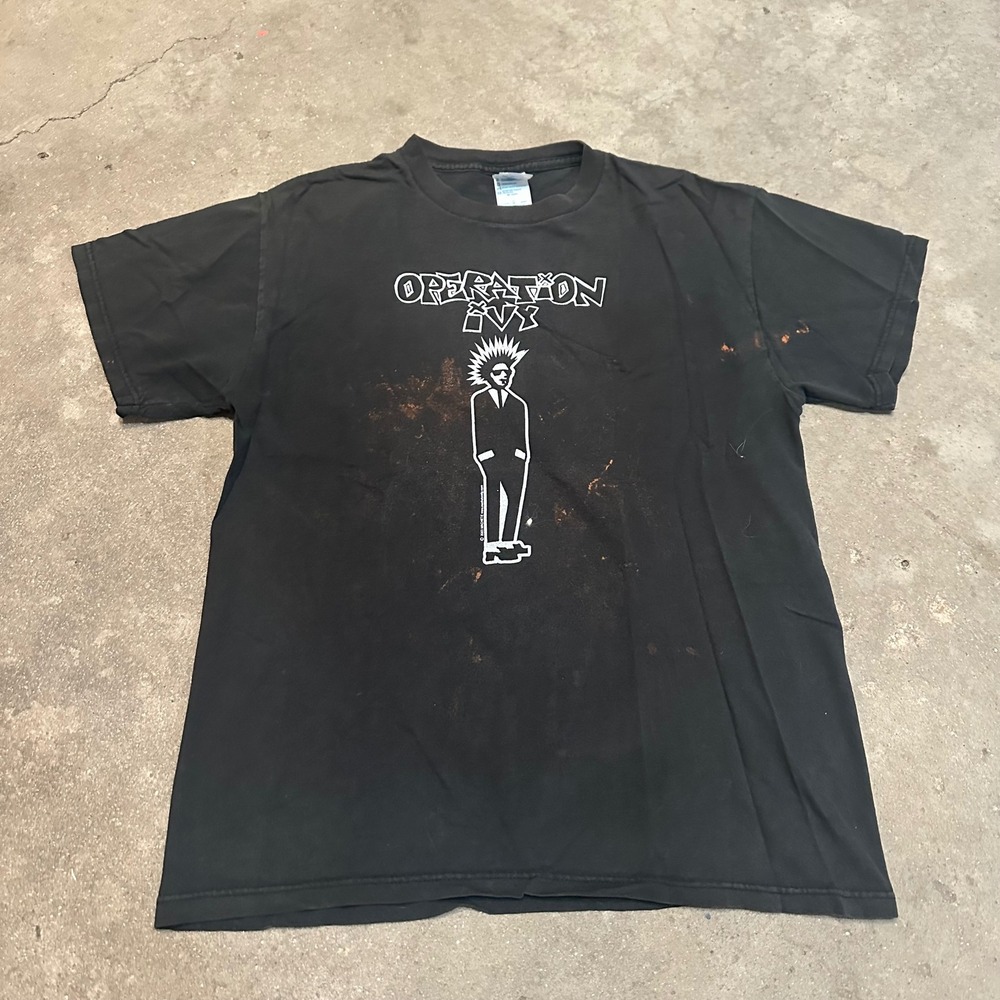 Operation Ivy T Shirt Mens Large Black 2003 Machete Punk Rock Ska Graphic Tee